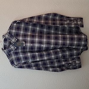 Polo Ralph Lauren Multi Color Check Mens Long Sleeve Casual/Dress Shirt Size Lrg